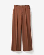 【ドゥクラッセ/DoCLASSE】の強撚ヴィスコース・ストレートパンツ ブラウン|ID: prp329100003620895 ipo3291000000034725596