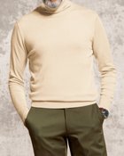 【ドゥクラッセ/DoCLASSE / MEN】のソリストヒート・タートルニット オフホワイト|ID: prp329100003625946 ipo3291000000035797865