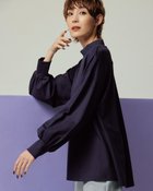 【ドゥクラッセ/DoCLASSE】のソフトポンチ・ボリューム袖プチハイネック ネイビー|ID: prp329100003643451 ipo3291000000036009116