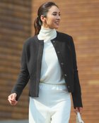 【ドゥクラッセ/DoCLASSE】のプレミアボイルドウール・Cカラージャケット チャコール|ID: prp329100003643460 ipo3291000000028263026