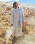 【ドゥクラッセ/DoCLASSE】のカシミヤ混ウールリバー・コート ストーン・パターン|ID: prp329100003643469 ipo3291000000035991057