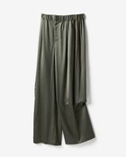 【ドゥクラッセ/DoCLASSE】の強撚ウールストレッチ・ストレートワイドパンツ カーキ|ID: prp329100003658493 ipo3291000000034725540