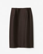 【ドゥクラッセ/DoCLASSE】のシルクウール・ナロースカート 人気、トレンドファッション・服の通販 founy(ファニー) ファッション Fashion レディースファッション Fashion for Women スカート Skirts なめらか Smooth, Silky Texture シルク Silk, 100% Silk thumbnail ブラウン|ID: prp329100003658499 ipo3291000000036066489