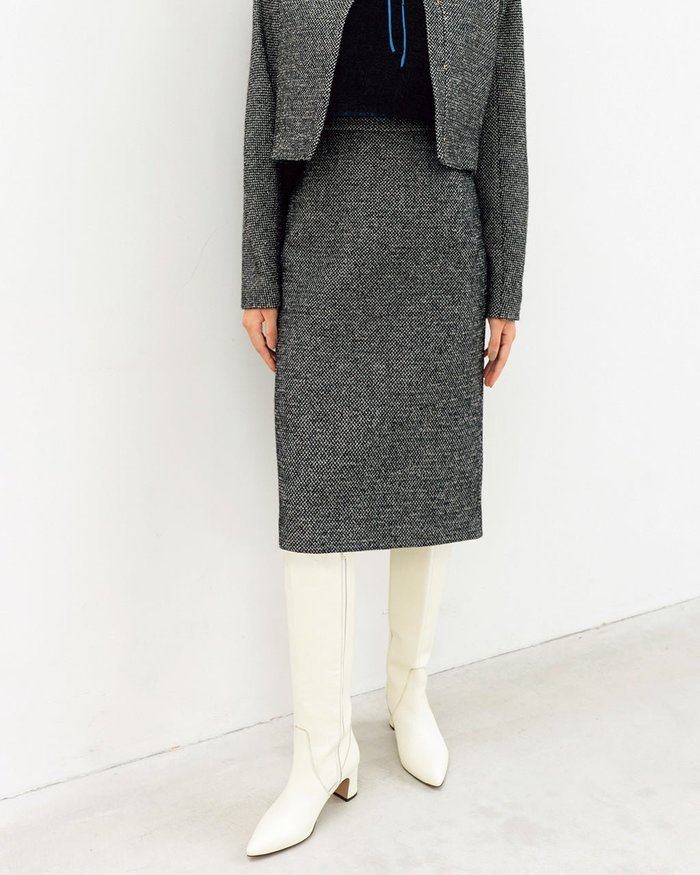 【ドゥクラッセ/DoCLASSE】の尾州ツイード・ナロースカート インテリア・キッズ・メンズ・レディースファッション・服の通販 founy(ファニー) https://founy.com/ ファッション Fashion レディースファッション Fashion for Women スカート Skirts ツイード Twill, Twill Weave ペンシル Pencil, Pencil Skirt |ID: prp329100003658502 ipo3291000000034725561