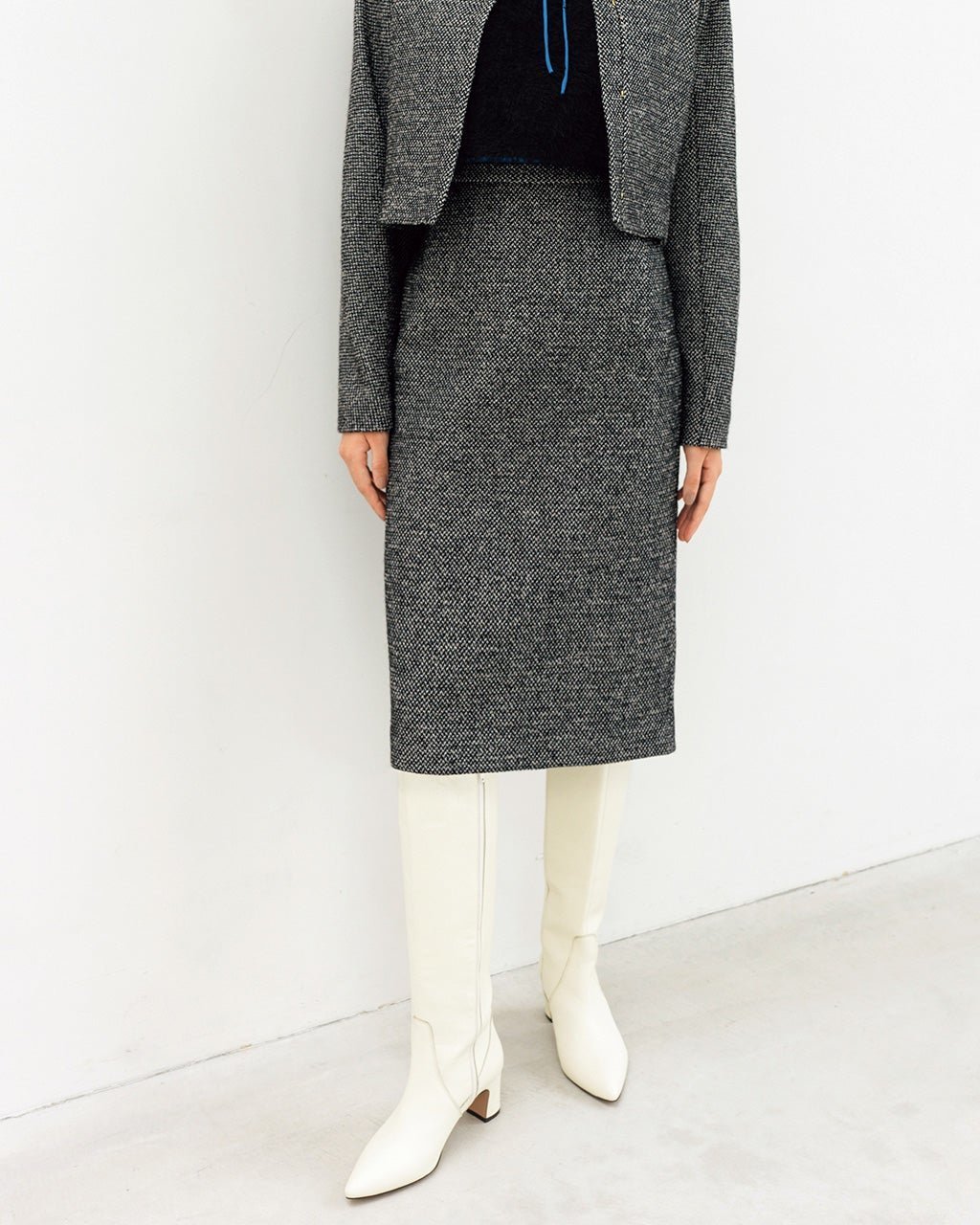 【ドゥクラッセ/DoCLASSE】の尾州ツイード・ナロースカート 人気、トレンドファッション・服の通販 founy(ファニー) 　ファッション　Fashion　レディースファッション　Fashion for Women　スカート　Skirts　ツイード　Twill, Twill Weave　ペンシル　Pencil, Pencil Skirt　 other-1|ID: prp329100003658502 ipo3291000000034725561