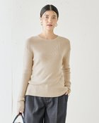 【ドゥクラッセ/DoCLASSE】のシルクカシミヤ・クルーネックセーター ベージュ|ID: prp329100003658507 ipo3291000000035991954