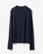 【ドゥクラッセ/DoCLASSE】のシルクカシミヤ・クルーネックセーター ダークネイビー|ID: prp329100003658507 ipo3291000000035991957