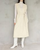 【ドゥクラッセ/DoCLASSE】のメルトンダブルフェイス・ワンピースジレ ホワイト|ID: prp329100003658511 ipo3291000000034725576