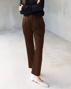 【ドゥクラッセ/DoCLASSE】の強撚ウールサテン・シガレットパンツ ブラウン|ID: prp329100003658512 ipo3291000000034725581