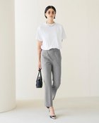 【ドゥクラッセ/DoCLASSE】の強撚ヴィスコース・シガレットパンツ グレー|ID: prp329100003658515 ipo3291000000034725591