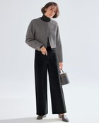 【ドゥクラッセ/DoCLASSE】のプレミアサーモ・セミワイドパンツ ブラック|ID: prp329100003658531 ipo3291000000028263166