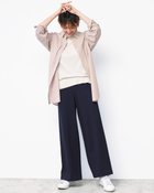 【ドゥクラッセ/DoCLASSE】のプレミアサーモ・セミワイドパンツ ミッドナイトブルー|ID: prp329100003658531 ipo3291000000028263167
