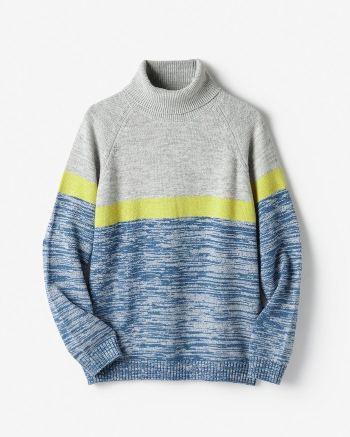 【ドゥクラッセ/DoCLASSE / MEN】のウールブレンドメランジ切替タートル インテリア・キッズ・メンズ・レディースファッション・服の通販 founy(ファニー) https://founy.com/ ファッション Fashion メンズファッション Fashion for Men センター Center, Center Line セーター Sweater, Knitwear タートル Turtleneck, Turtle Collar メンズ Men's, Menswear 切替 Switching, Contrast Panel |ID: prp329100003696825 ipo3291000000036009316