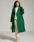 【ドゥクラッセ/DoCLASSE】のレイヤードウール・オーバーサイズコート グリーン|ID: prp329100003696832 ipo3291000000036247253