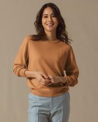 【ドゥクラッセ/DoCLASSE】のプレミアムカシミヤ・クルーネックセーター キャメル|ID: prp329100003696844 ipo3291000000035619343