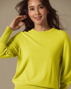 【ドゥクラッセ/DoCLASSE】のプレミアムカシミヤ・クルーネックセーター イエロー|ID: prp329100003696844 ipo3291000000035619354