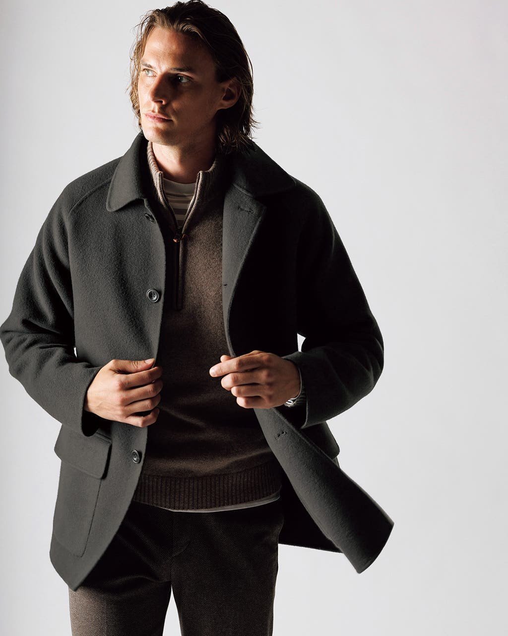 【ドゥクラッセ/DoCLASSE / MEN】のウールリバー ショートコート 人気、トレンドファッション・服の通販 founy(ファニー) 　ファッション　Fashion　メンズファッション　Men's Style Online　カシミヤ　Cashmere　コレクション　Collection　ショート　Short　ダブル　Double　ドレープ　Drape　フェイス　Face　メンズ　Mens　ラグジュアリー　Luxury　冬　Winter　 other-1|ID: prp329100003696851 ipo3291000000024310793