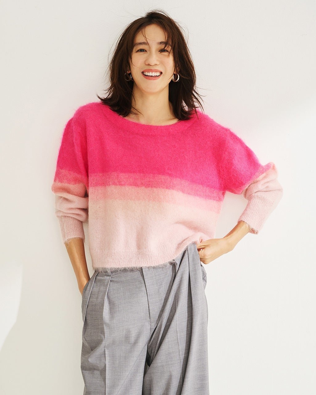 【ドゥクラッセ/DoCLASSE】のキッドモヘア・グラデーションセーター 人気、トレンドファッション・服の通販 founy(ファニー) ファッション Fashion レディースファッション Fashion for Women トップス・カットソー Cut & Sew Tops ニット Knit Tops & Sweaters アンゴラ Angora Knitwear エアリー Airy Texture グラデーション Gradient, Ombre セーター Sweater, Knitwear ミックス Mix, Mixed Style other-1|ID: prp329100003717116 ipo3291000000034866370