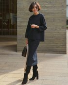 【ドゥクラッセ/DoCLASSE】のウールジャージー・セットアップ 人気、トレンドファッション・服の通販 founy(ファニー) ファッション Fashion レディースファッション Fashion for Women ワンピース Dresses なめらか Smooth, Silky Texture シンプル Simple, Minimal ストレッチ Stretch, Stretchy Fabric スリット Slit, Slit Detail セットアップ Set-Up, Coordinated Outfit thumbnail ミッドナイトブルー|ID: prp329100003717124 ipo3291000000036338518