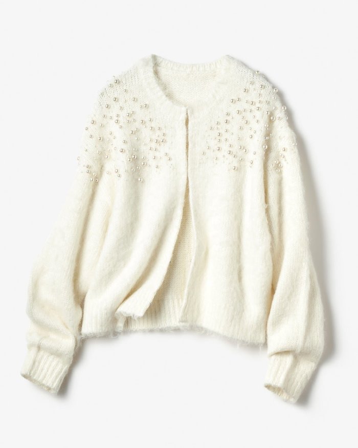 【ドゥクラッセ/DoCLASSE】のパール刺しゅう・シャギーカーディガン インテリア・キッズ・メンズ・レディースファッション・服の通販 founy(ファニー) https://founy.com/ ファッション Fashion レディースファッション Fashion for Women トップス・カットソー Cut & Sew Tops カーディガン・羽織り Layered Style Cardigans カーディガン Cardigan, Knitwear デコルテ Décolleté, Neckline パール Pearl, Pearl Accent フロント Front, Front Design リュクス Luxury, Elegant, High-End, Chic |ID: prp329100003717131 ipo3291000000035230028