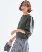 【ドゥクラッセ/DoCLASSE】のウール混・パフ袖クルーネックプルオーバー グレー|ID: prp329100003717132 ipo3291000000036247265