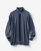 【ドゥクラッセ/DoCLASSE / MEN】のソリストヒート・タートルニット ブルー&times;ネイビー|ID: prp329100003780071 ipo3291000000035794999