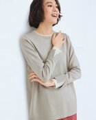 【ドゥクラッセ/DoCLASSE】のダブルカフス・クルーネックニット 人気、トレンドファッション・服の通販 founy(ファニー) ファッション Fashion レディースファッション WOMEN トップス・カットソー Tops/Tshirt ニット Knit Tops A/W・秋冬 Aw・Autumn/Winter・Fw・Fall-Winter なめらか Smooth スリット Slit セーター Sweater thumbnail ライトグレー|ID: prp329100003831734 ipo3291000000028263652