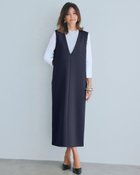 【ドゥクラッセ/DoCLASSE】のダブル編みジャージー・深Vネックジャンスカ 120cm 人気、トレンドファッション・服の通販 founy(ファニー) ファッション Fashion レディースファッション Fashion for Women ワンピース Dresses ダブル Double, Double-Breasted 人気 Popular, Best Seller thumbnail ミッドナイトブルー|ID: prp329100003831742 ipo3291000000035992796