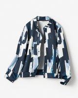 【ドゥクラッセ/DoCLASSE】のダブル編みジャージー・スナップブルゾン 人気、トレンドファッション・服の通販 founy(ファニー) ファッション Fashion レディースファッション Fashion for Women アウター Coat / Outerwear Collection レディースジャケット・軽アウター Jackets ブルゾンジャケット・スポーティアウター Blouson Jackets カーディガン Cardigan, Knitwear ジャケット Jacket, Outerwear スタイリッシュ Stylish, Fashionable ダブル Double, Double-Breasted ブルゾン Blouson, Bomber Jacket プリント Print, Printed Pattern 無地 Plain, Solid Color |ID:prp329100003831744