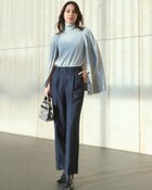 【ドゥクラッセ/DoCLASSE】のスマートツイル・ストレートパンツ ミッドナイトブルー|ID: prp329100003831750 ipo3291000000035991109