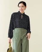 【ドゥクラッセ/DoCLASSE】のポルカドット・ジョーゼットブラウス 人気、トレンドファッション・服の通販 founy(ファニー) ファッション Fashion レディースファッション WOMEN ワンピース Dress とろみ Thickness ギャザー Gather ジョーゼット Georgette スリット Slit セットアップ Set Up トレンド Trend ドット Dot ドレープ Drape プリント Print レース Race 手描き Hand Drawn thumbnail ドット|ID: prp329100003831769 ipo3291000000028263805