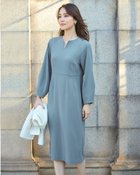 【ドゥクラッセ/DoCLASSE】のとろみジョーゼット・キーネックワンピース 人気、トレンドファッション・服の通販 founy(ファニー) ファッション Fashion レディースファッション Fashion for Women ワンピース Dresses とろみ Fluid, Flowy Fabric エレガント 上品 Elegant ジョーゼット Georgette, Semi-Sheer Fabric セットアップ Set-Up, Coordinated Outfit ドレープ Drape, Draping Fabric thumbnail ブルー|ID: prp329100003831779 ipo3291000000035991153