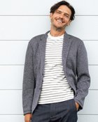 【ドゥクラッセ/DoCLASSE / MEN】のジャケットレイヤードポケットT 長袖 ホワイト&times;杢グレー|ID: prp329100003831799 ipo3291000000035991195