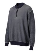 【ドゥクラッセ/DoCLASSE / MEN】のテクスチャー編みニット・ハーフジップ ネイビー|ID: prp329100003831804 ipo3291000000035991207