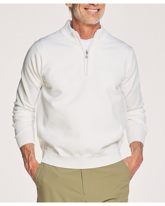 【ドゥクラッセ/DoCLASSE / MEN】のエアーライトニット・ハーフジップ インテリア・キッズ・メンズ・レディースファッション・服の通販 founy(ファニー) https://founy.com/ ファッション Fashion メンズファッション Fashion for Men ストレッチ Stretch, Stretchy Fabric セーター Sweater, Knitwear フィット Fit, Slim Fit メンズ Men's, Menswear エレガント 上品 Elegant 軽量 Lightweight, Ultra Light |ID: prp329100003831808 ipo3291000000034899806