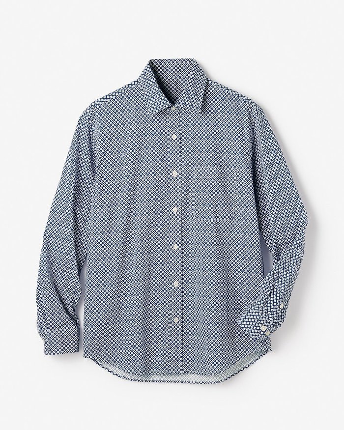 【ドゥクラッセ/DoCLASSE / MEN】のコットンプリントシャツ 長袖 インテリア・キッズ・メンズ・レディースファッション・服の通販 founy(ファニー) https://founy.com/ ファッション Fashion メンズファッション Fashion for Men ジャケット Jacket, Outerwear センター Center, Center Line セーター Sweater, Knitwear フィット Fit, Slim Fit プリーツ Pleats, Pleated ボックス Boxy, Box Shape メンズ Men's, Menswear ロング Long, Long-Length 長袖 Long Sleeve, Full Sleeve |ID: prp329100003831817 ipo3291000000035991214