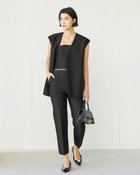 【ドゥクラッセ/DoCLASSE】のシルクウールタフタ・ボクシージレ ブラック|ID: prp329100003851406 ipo3291000000035894103