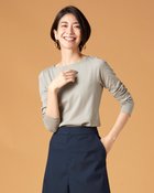 【ドゥクラッセ/DoCLASSE】のボートネック/長袖・ドゥクラッセTシャツ(60cm丈) 人気、トレンドファッション・服の通販 founy(ファニー) ファッション Fashion レディースファッション WOMEN トップス・カットソー Tops/Tshirt シャツ/ブラウス Shirts/Blouses ロング / Tシャツ T-Shirts カットソー Cut and Sewn インナー Inner カットソー Cut And Sew カーディガン Cardigan ジャケット Jacket 長袖 Long Sleeve リラックス Relax エレガント 上品 Elegant ビジネス 仕事 通勤 Business thumbnail トープ|ID: prp329100003851446 ipo3291000000028263953