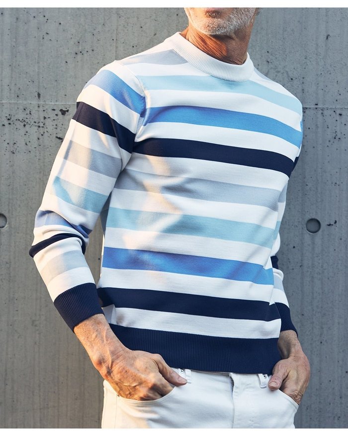 【ドゥクラッセ/DoCLASSE / MEN】のエアーライトニット・クルーネック インテリア・キッズ・メンズ・レディースファッション・服の通販 founy(ファニー) https://founy.com/ ファッション Fashion メンズファッション Fashion for Men ストレッチ Stretch, Stretchy Fabric セーター Sweater, Knitwear フィット Fit, Slim Fit メンズ Men's, Menswear エレガント 上品 Elegant 軽量 Lightweight, Ultra Light |ID: prp329100003876255 ipo3291000000034922785