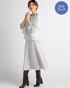 【ドゥクラッセ/DoCLASSE】のファインストレッチ・セットアップ 人気、トレンドファッション・服の通販 founy(ファニー) ファッション Fashion レディースファッション WOMEN ワンピース Dress thumbnail ライトグレー|ID: prp329100003881592 ipo3291000000026498380