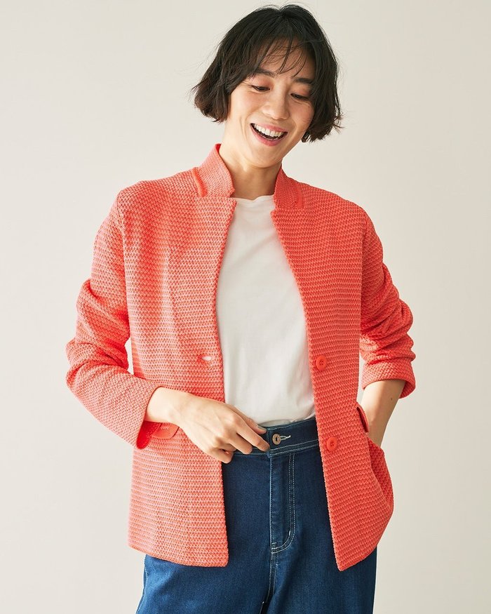 【ドゥクラッセ/DoCLASSE】の柄編み・ニットジャケット インテリア・キッズ・メンズ・レディースファッション・服の通販 founy(ファニー) https://founy.com/ ファッション Fashion レディースファッション Fashion for Women アウター Coat / Outerwear Collection レディースジャケット・軽アウター Jackets ジャケット Jacket, Outerwear トリミング Trimming, Decorative Edge フラップ Flap, Flap Pocket ポケット Pocket, Pocket Detail 人気 Popular, Best Seller ビジネス 仕事 通勤 Business / Work / Commuting 鹿の子 Piqué, Kanoko Fabric |ID: prp329100003884226 ipo3291000000029195446