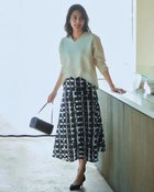 【ドゥクラッセ/DoCLASSE】のダブル編みジャージー・Aラインスカート 人気、トレンドファッション・服の通販 founy(ファニー) ファッション Fashion レディースファッション Fashion for Women スカート Skirts Aライン・フレアスカート A-Line & Flared Skirts おすすめ Recommended / Our Picks オケージョン Occasion Wear ストレッチ Stretch, Stretchy Fabric セットアップ Set-Up, Coordinated Outfit ダブル Double, Double-Breasted パターン Pattern, Design Print フレア Flare, Flared プリント Print, Printed Pattern エレガント 上品 Elegant thumbnail ベージュ・パターン|ID: prp329100003884236 ipo3291000000036009381