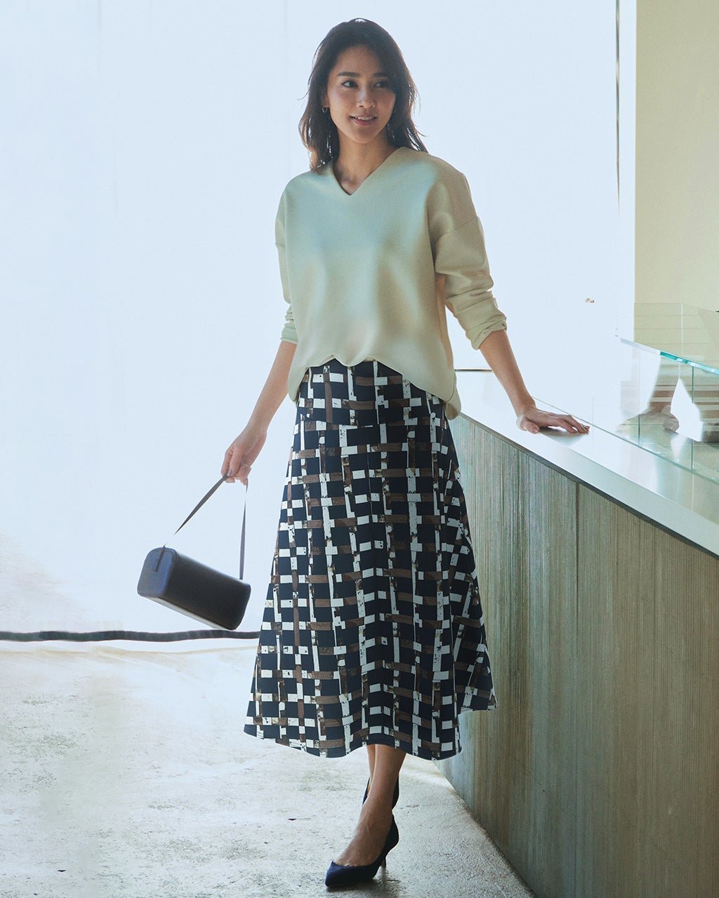 【ドゥクラッセ/DoCLASSE】のダブル編みジャージー・Aラインスカート インテリア・キッズ・メンズ・レディースファッション・服の通販 founy(ファニー) ファッション Fashion レディースファッション Fashion for Women スカート Skirts Aライン・フレアスカート A-Line & Flared Skirts おすすめ Recommended / Our Picks オケージョン Occasion Wear ストレッチ Stretch, Stretchy Fabric セットアップ Set-Up, Coordinated Outfit ダブル Double, Double-Breasted パターン Pattern, Design Print フレア Flare, Flared プリント Print, Printed Pattern エレガント 上品 Elegant ベージュ・パターン|ID: prp329100003884236 ipo3291000000036009381