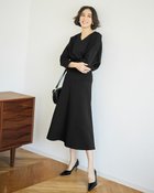 【ドゥクラッセ/DoCLASSE】のダブル編みジャージー・Aラインスカート 人気、トレンドファッション・服の通販 founy(ファニー) ファッション Fashion レディースファッション Fashion for Women スカート Skirts Aライン・フレアスカート A-Line & Flared Skirts おすすめ Recommended / Our Picks オケージョン Occasion Wear ストレッチ Stretch, Stretchy Fabric セットアップ Set-Up, Coordinated Outfit ダブル Double, Double-Breasted パターン Pattern, Design Print フレア Flare, Flared プリント Print, Printed Pattern エレガント 上品 Elegant thumbnail ブラック|ID: prp329100003884236 ipo3291000000036009384