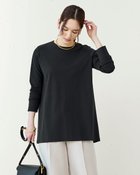 【ドゥクラッセ/DoCLASSE】のスマートクルー・フレア/8分袖・ドゥクラッセTシャツ ブラック|ID: prp329100003884246 ipo3291000000036009395