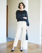 【ドゥクラッセ/DoCLASSE】の二重織コットンストレッチ・ストレート/63cm 人気、トレンドファッション・服の通販 founy(ファニー) ファッション Fashion レディースファッション WOMEN パンツ Pants ストレッチ Stretch ストレート Straight センター Center ポケット Pocket ループ Loop thumbnail オフホワイト|ID: prp329100003884251 ipo3291000000025579952