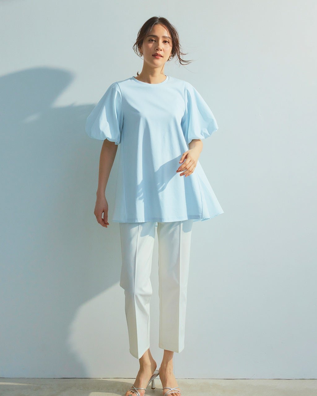 【ドゥクラッセ/DoCLASSE】の二重織コットンストレッチ・ストレート/63cm 人気、トレンドファッション・服の通販 founy(ファニー) 　ファッション　Fashion　レディースファッション　Fashion for Women　パンツ　Pants & Trousers　ストレッチ　Stretch, Stretchy Fabric　ストレート　Straight, Straight Cut　センター　Center, Center Line　ポケット　Pocket, Pocket Detail　ループ　Loop, Loop Knit　 other-1|ID: prp329100003884251 ipo3291000000031942984