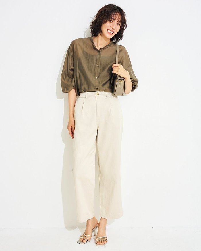 【ドゥクラッセ/DoCLASSE】のスラブコットン・ストレートパンツ インテリア・キッズ・メンズ・レディースファッション・服の通販 founy(ファニー) https://founy.com/ ファッション Fashion レディースファッション Fashion for Women パンツ Pants & Trousers ストレート Straight, Straight Cut エレガント 上品 Elegant 夏 Summer 春 Spring S/S・春夏 SS, Spring/Summer, Warm Season |ID: prp329100003884263 ipo3291000000033172176