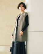 【ドゥクラッセ/DoCLASSE】のダブル編みジャージー・ボタンデザインジレ 人気、トレンドファッション・服の通販 founy(ファニー) ファッション Fashion レディースファッション WOMEN アウター Coat Outerwear ジャケット Jackets ジャケット Jacket ジャージー Jersey ストレッチ Stretch ダブル Double thumbnail トープ|ID: prp329100003884272 ipo3291000000025580063