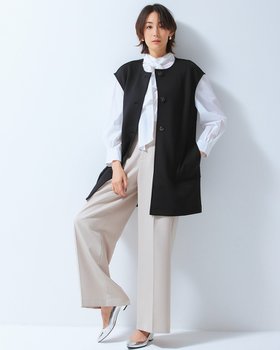 【ドゥクラッセ/DoCLASSE】 ダブル編みジャージー・ボタンデザインジレ人気、トレンドファッション・服の通販 founy(ファニー) ファッション Fashion レディースファッション Fashion for Women アウター Coat / Outerwear Collection レディースジャケット・軽アウター Jackets ジャケット Jacket, Outerwear ストレッチ Stretch, Stretchy Fabric ダブル Double, Double-Breasted |ID:prp329100003884272